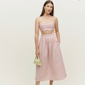 Reformation - Louise Linen Two Piece (NWT)